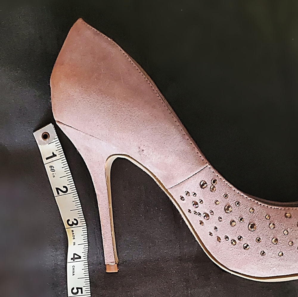 Aldo Rhinestone Suede Heel - Picture 3 of 4